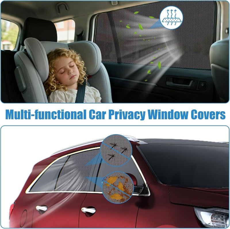 KOCZIL Car Window Shades for 2021-2023 Kia Sorento - Rear Side Window Sun Shade for Baby, Breathable Mesh Car Privacy Window Covers, UV Protection and Heat Insulation for Road Trips, Napping, Camping - Image 5